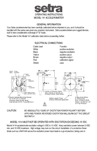 Thumbnail of document Manual - 141 Linear Accelerometer
